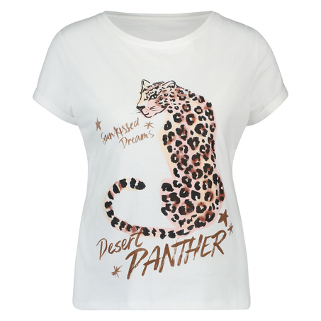 Short-Sleeved Pyjama Top, White