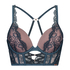 Margaret padded push-up long line underwired bra Lucy Hale, Blue