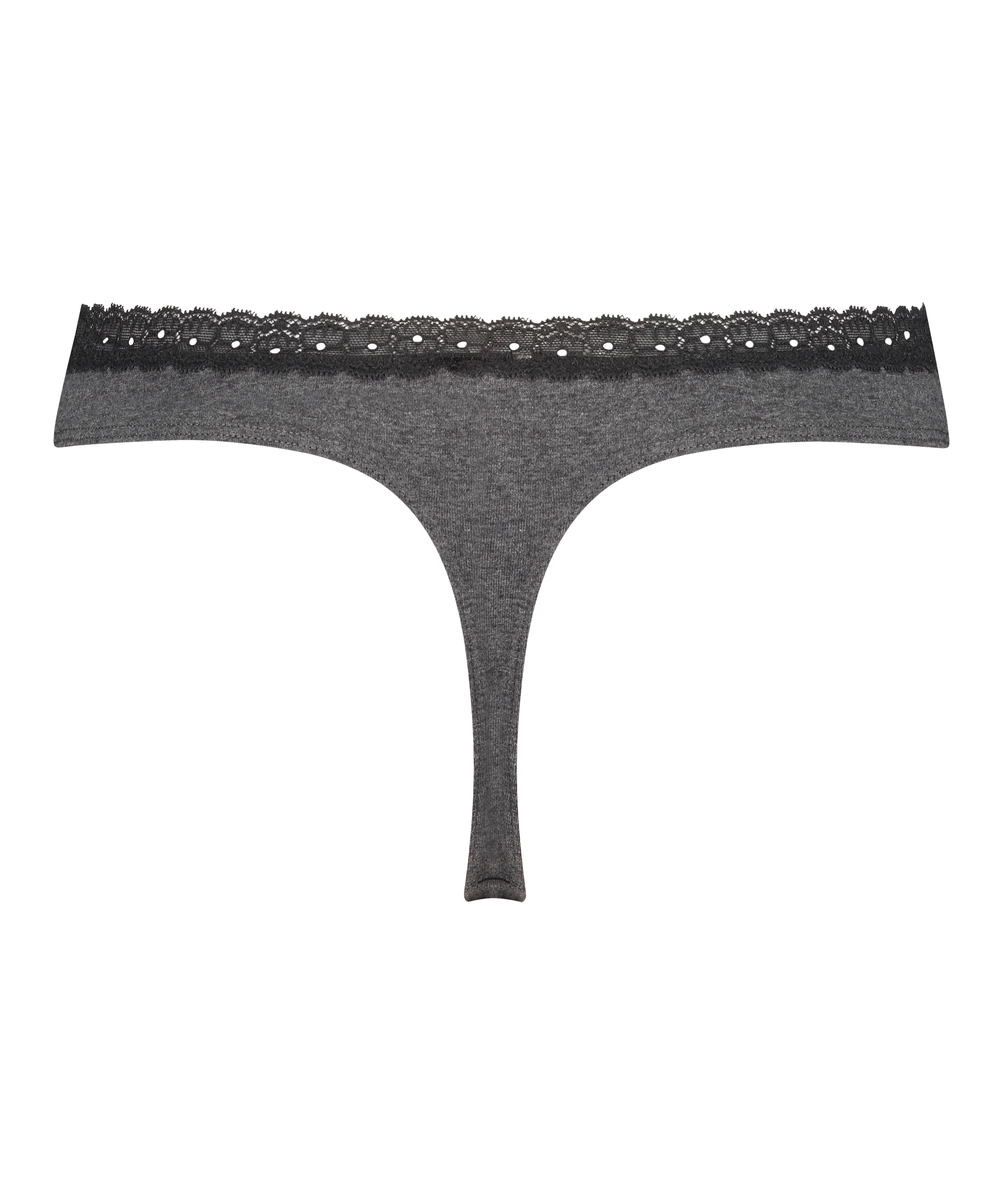 Cotton thong, Grey, main