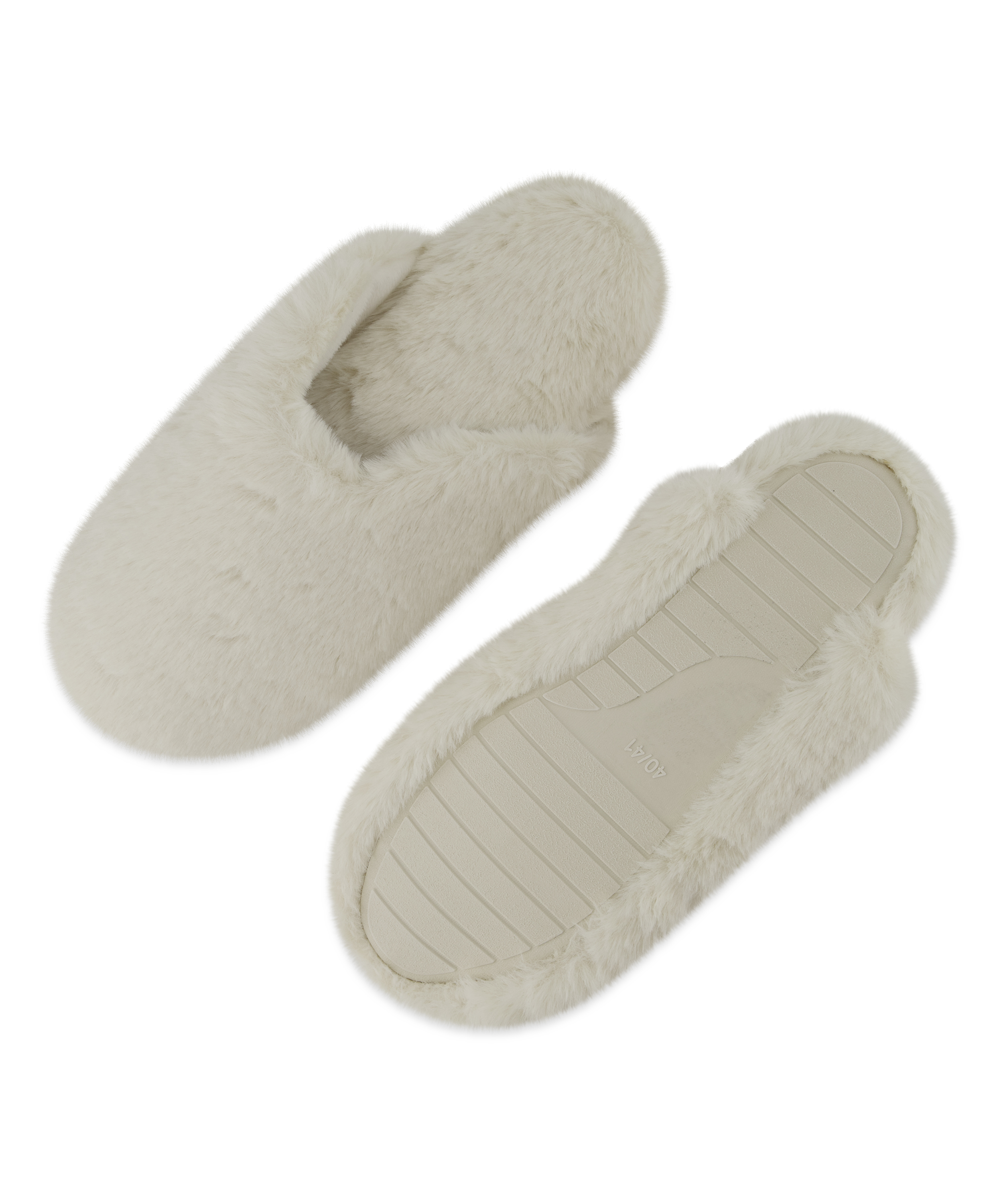 Teddy Mule Slipper, White, main