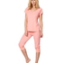 Pyjama pants Mady Capri, Pink