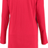 Nightshirt round neck long sleeves, Red