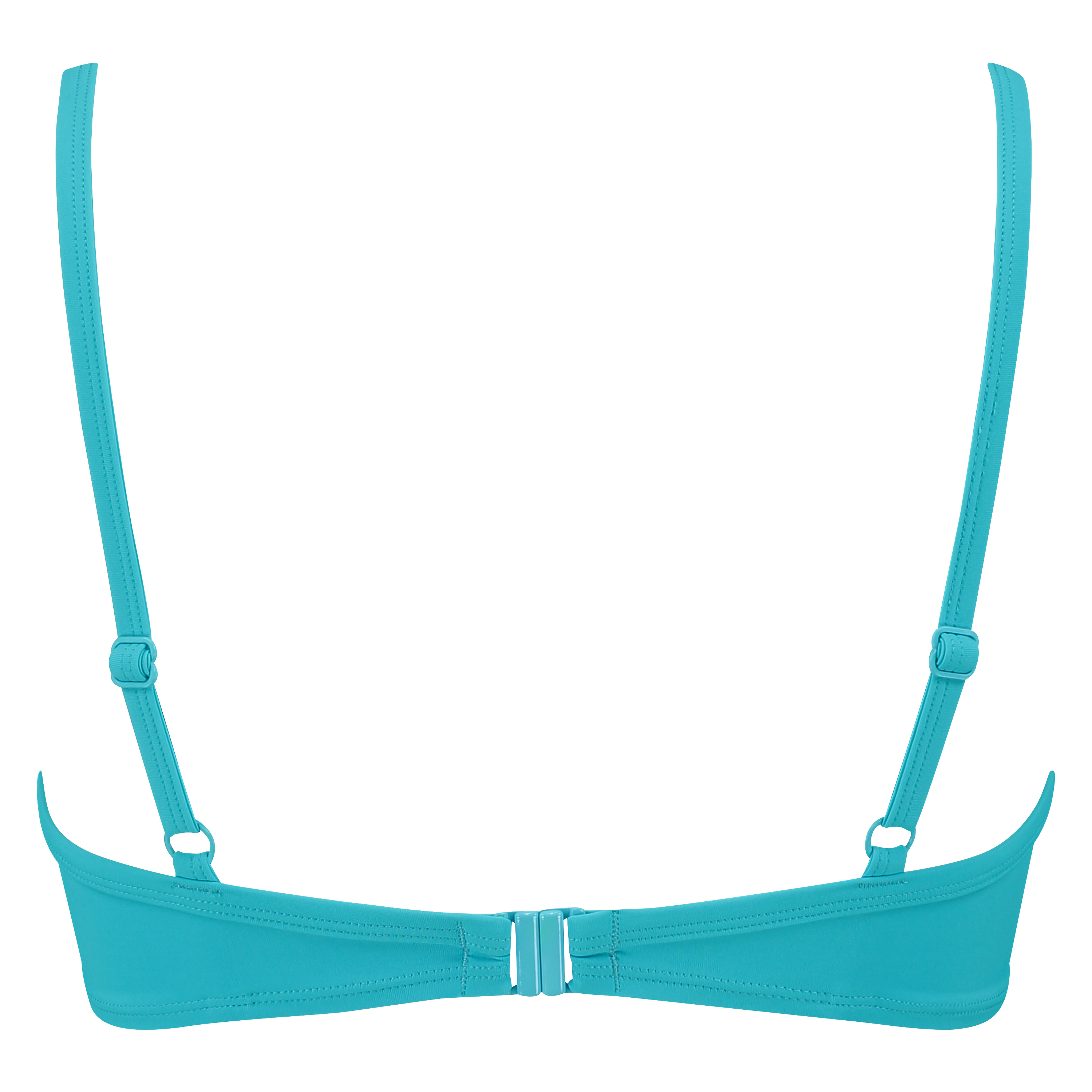 Padded bikini top Necklace wave, Blue, main