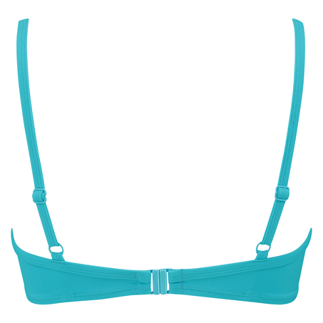 Padded bikini top Necklace wave, Blue