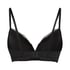Marine Padded Underwired Push-Up Bra, Black