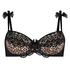 Gigi Padded Underwired Bra Animal Print, Black