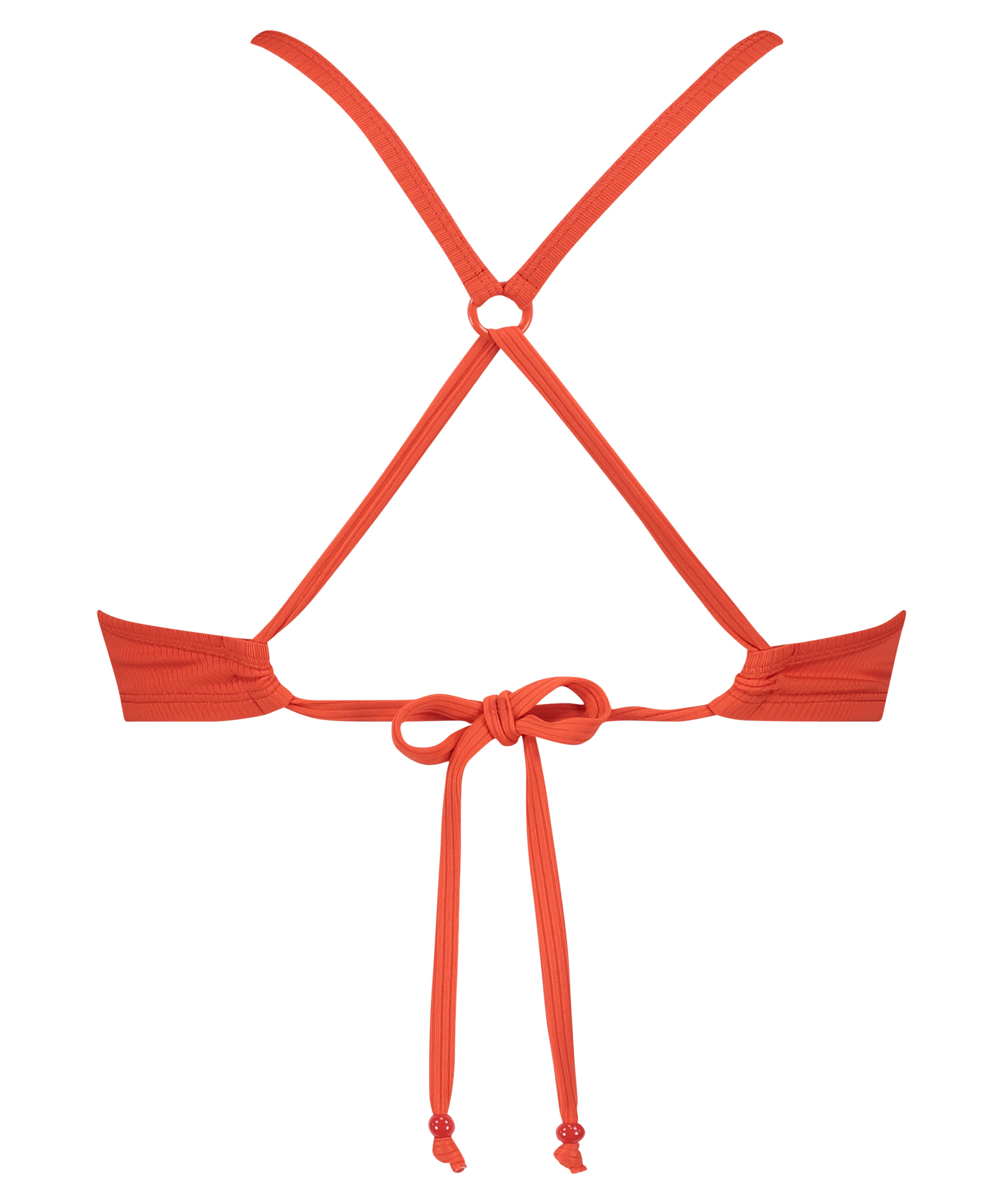 Aruana Rib Bikini Top, Orange, main