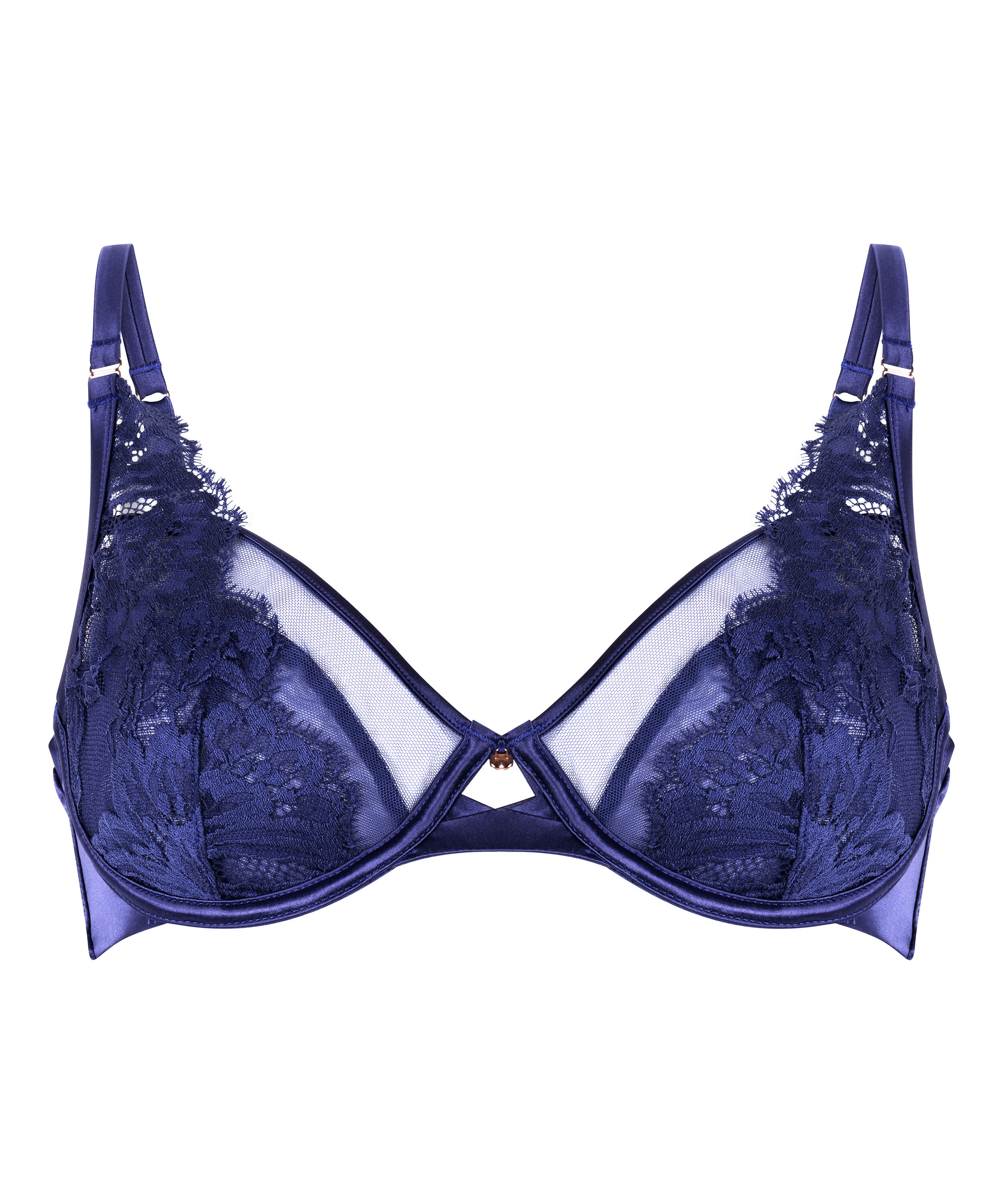 Grace Non-Padded Underwired Bra, Blue
