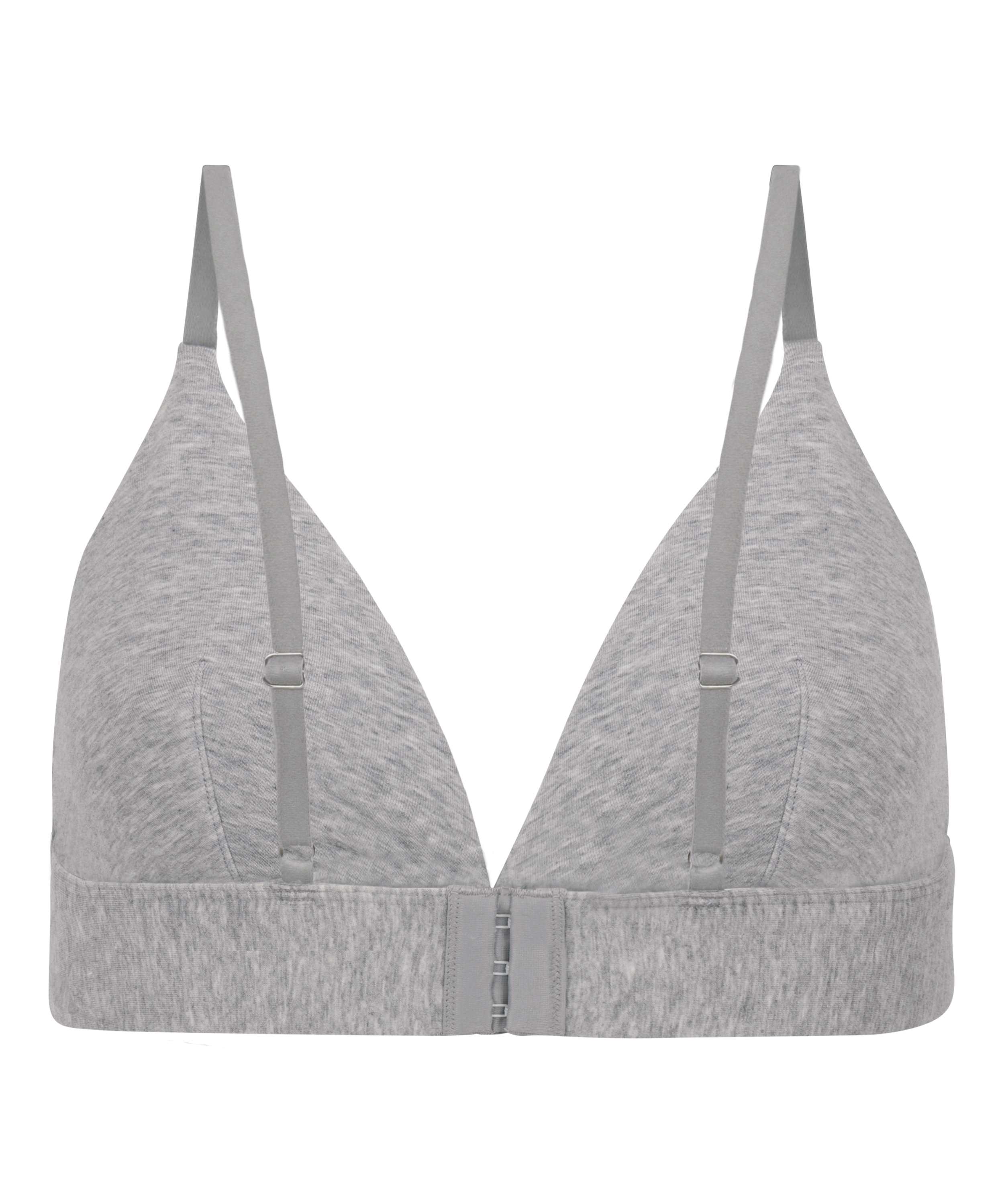 Cotton Bralette, Grey, main