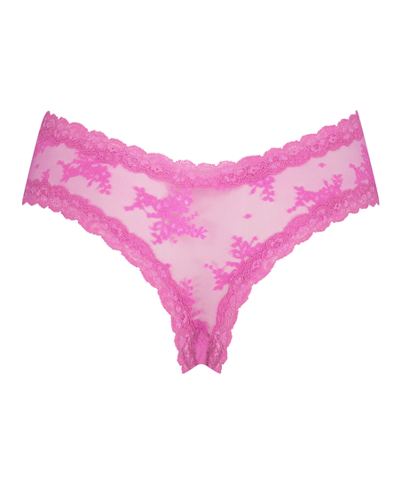 V-shape Mesh Brazilian, Pink