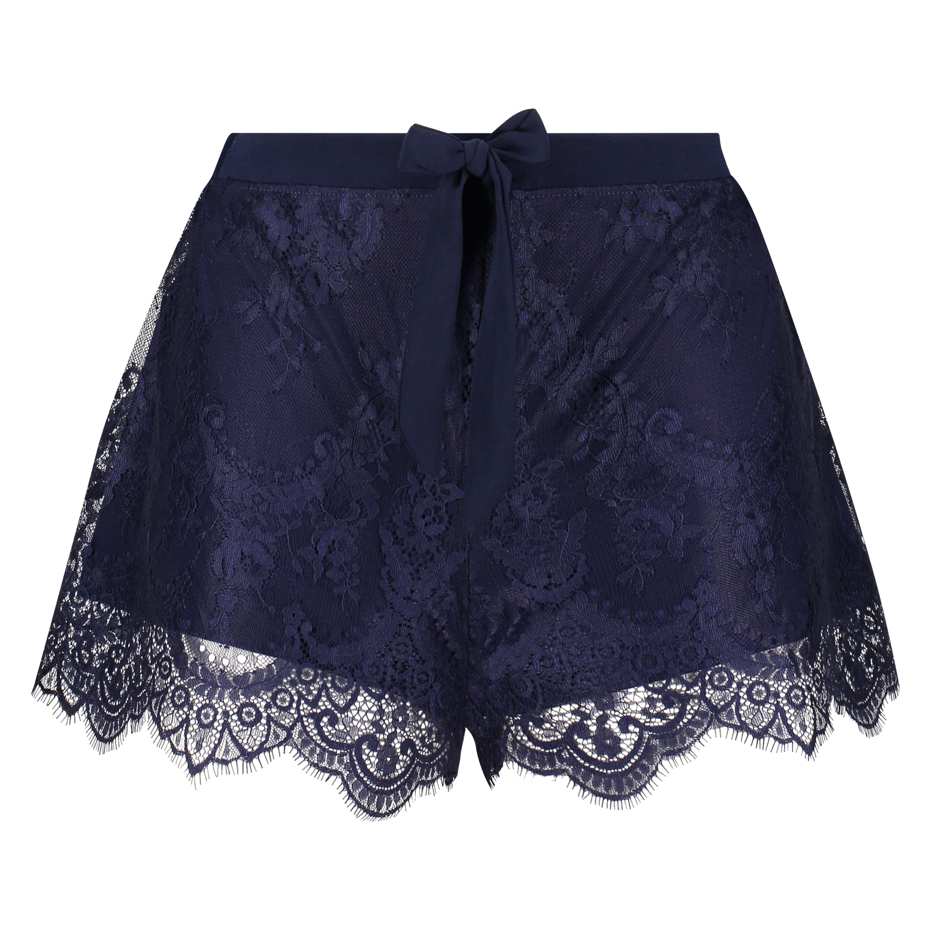All-over Lace Pyjama Shorts, Blue, main