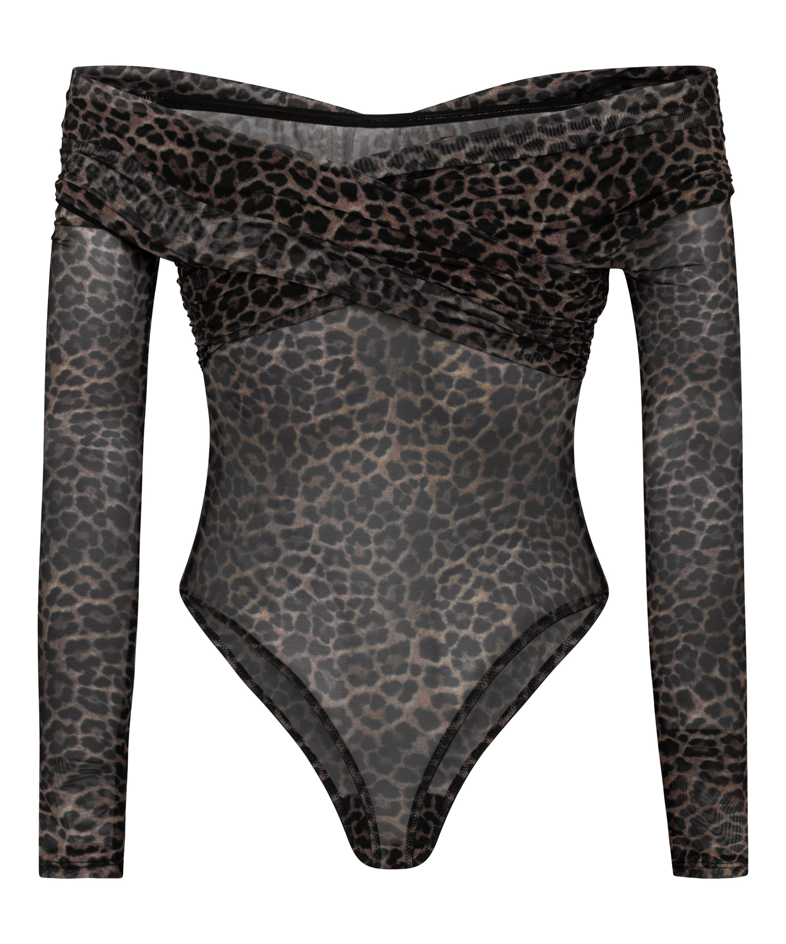 Keisha Leopard Body, Black, main