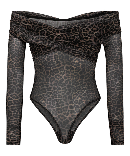 Keisha Leopard Body, Black