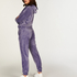 Velours Jogging Pants, Purple