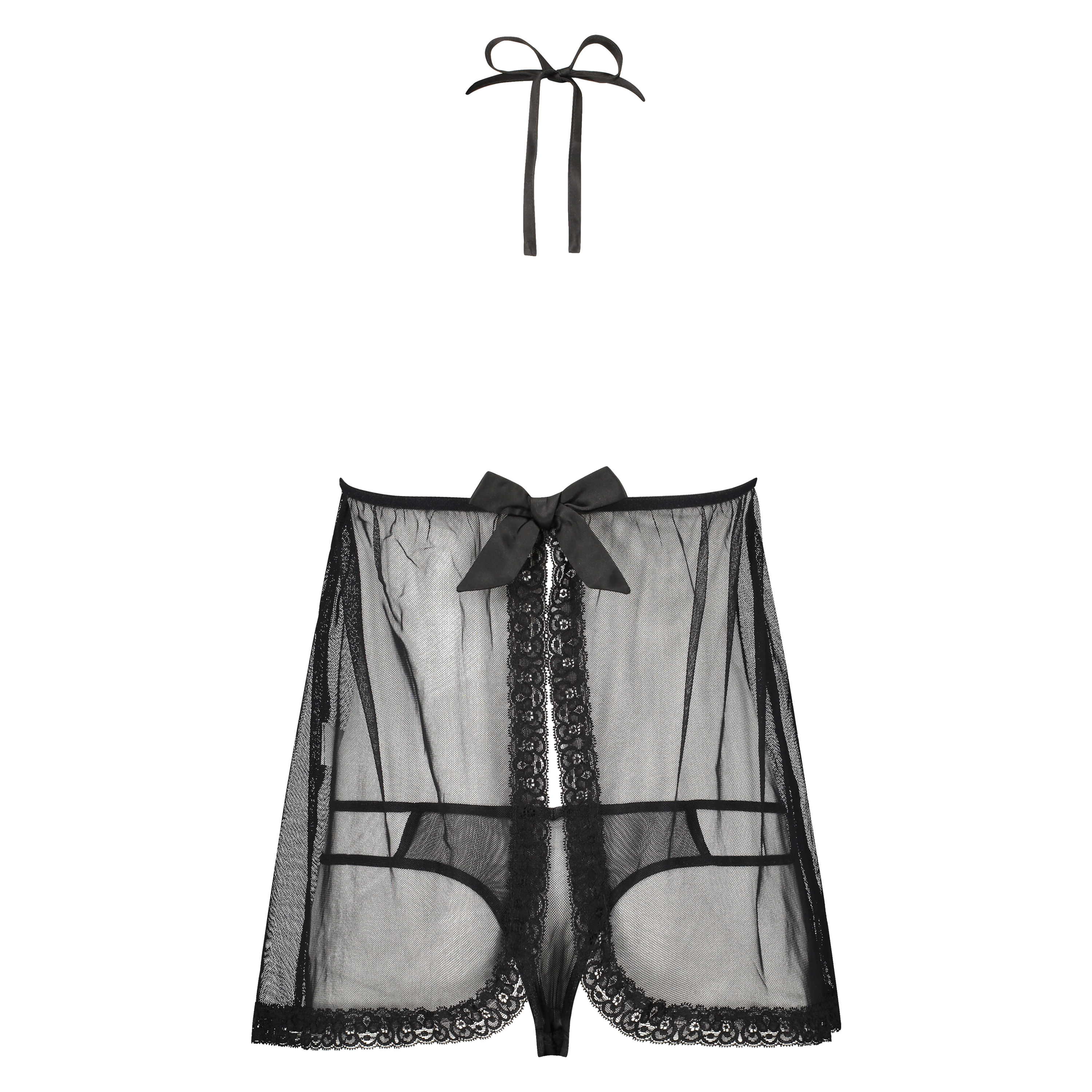 Lace Babydoll, Black, main