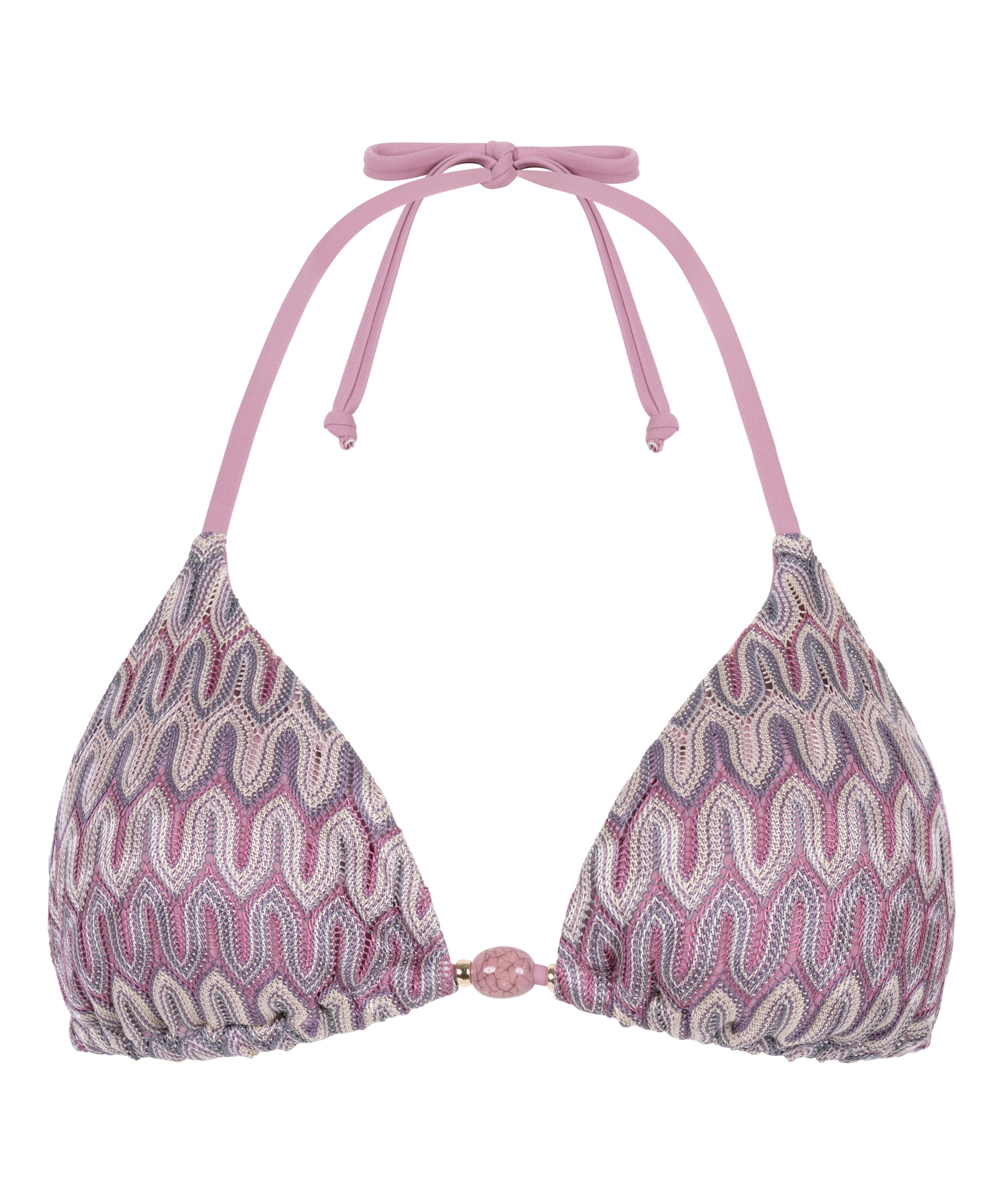 Cali Triangle Bikini Top, Pink