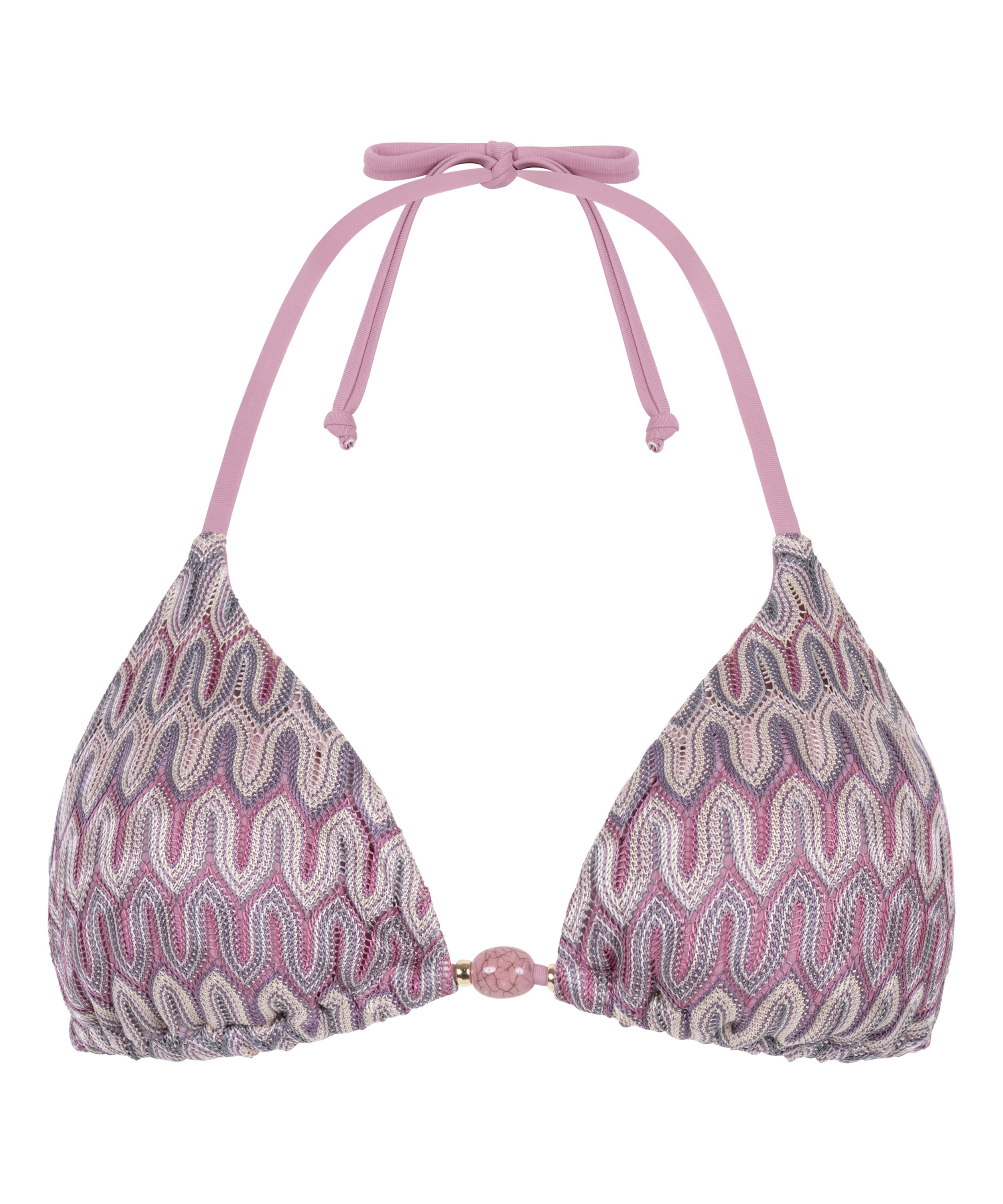 Cali Triangle Bikini Top, Pink, main