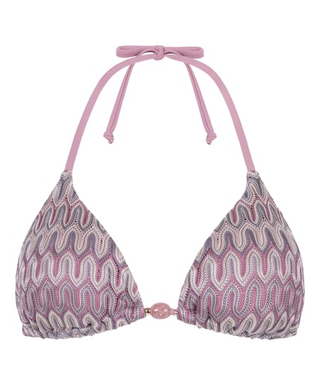 Cali Triangle Bikini Top, Pink