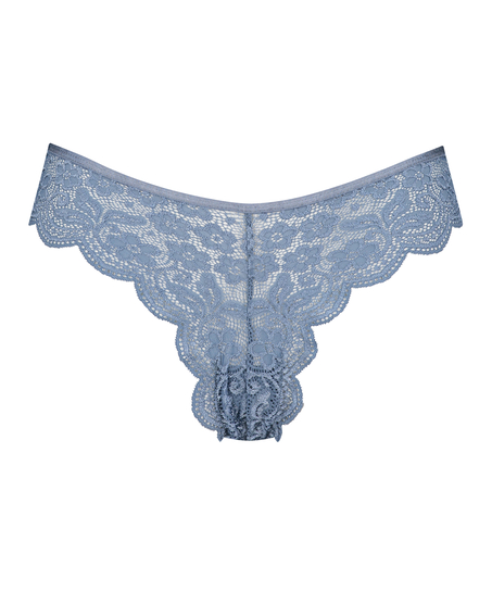 High leg Brazilian, Blue