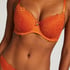 Marine Padded Underwired Bra, Orange