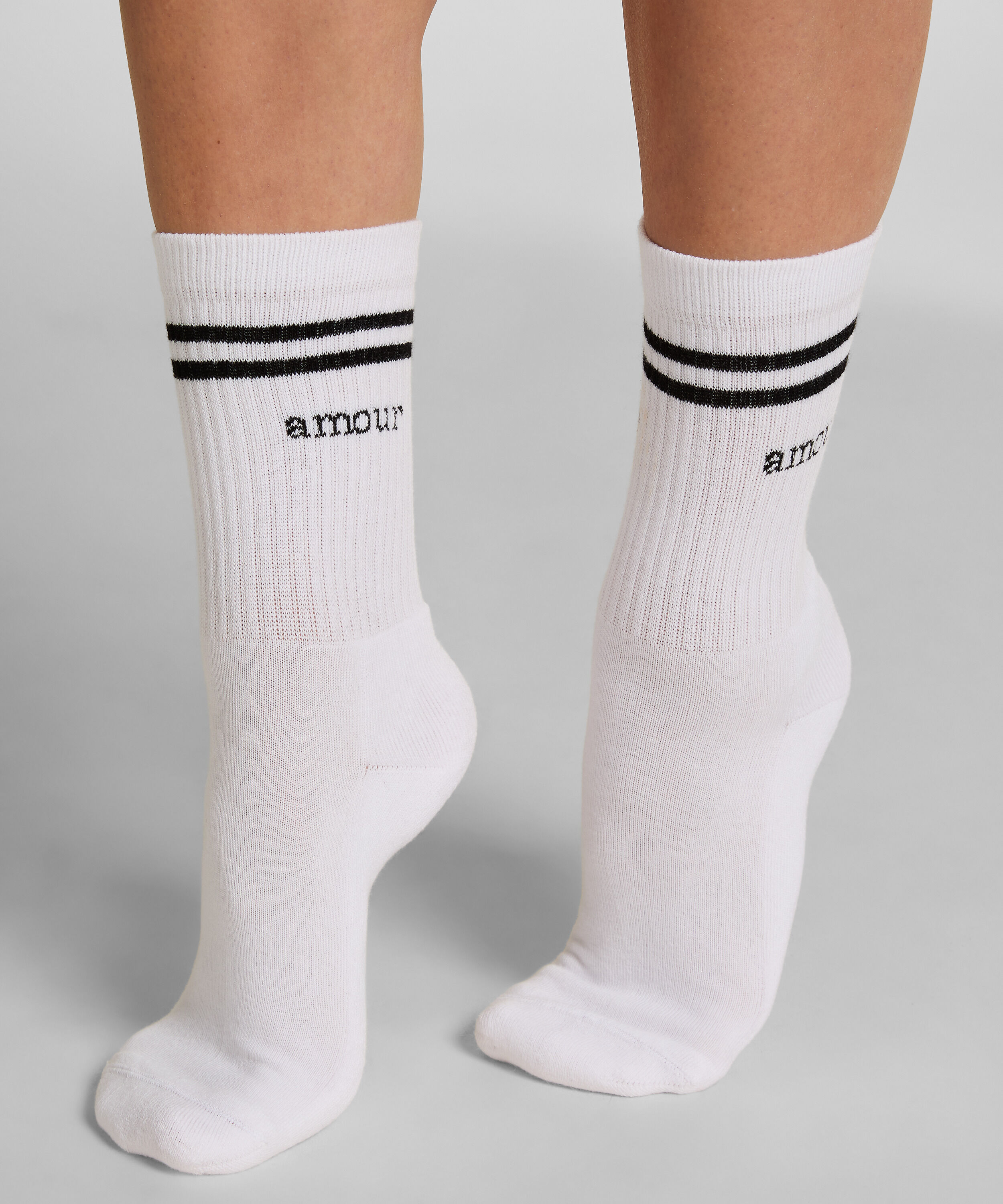 Cotton Crew Socks, Black Cotton Crew Socks, Black