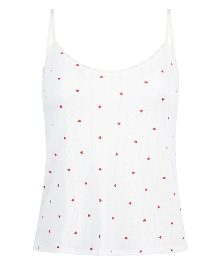 Cami lace top, White