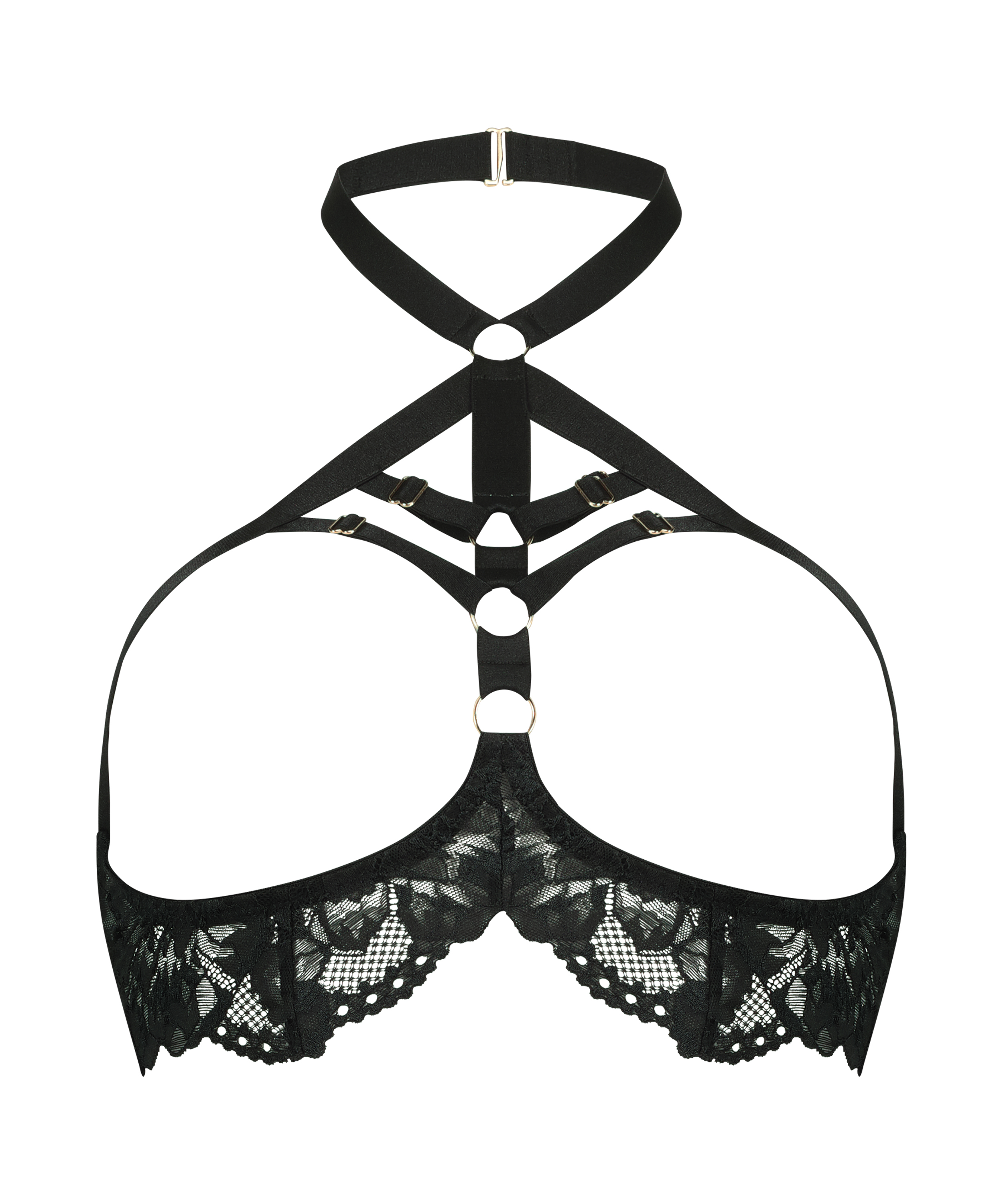 Private Bralette, Black, main