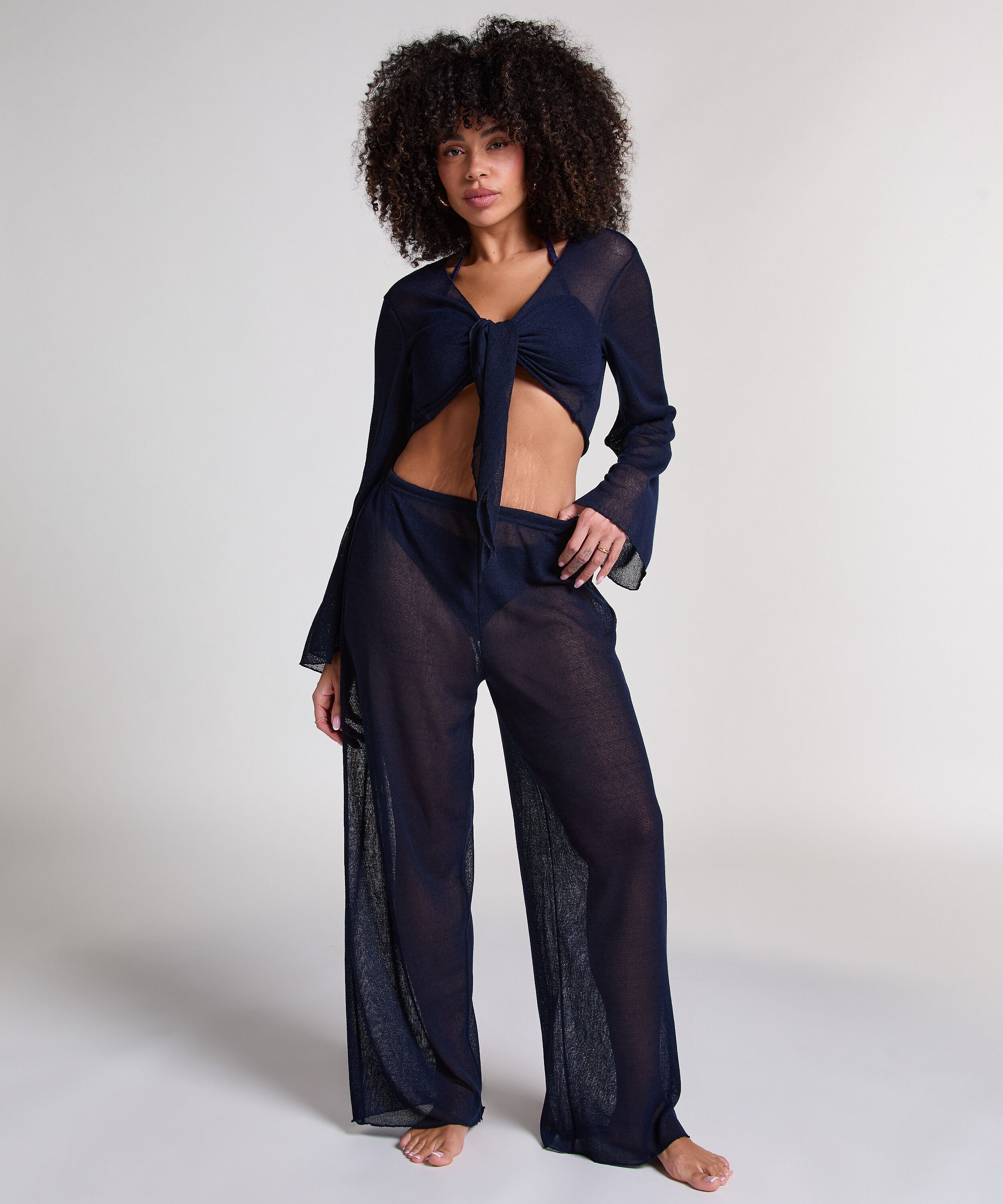 Beach Knit Top, Blue