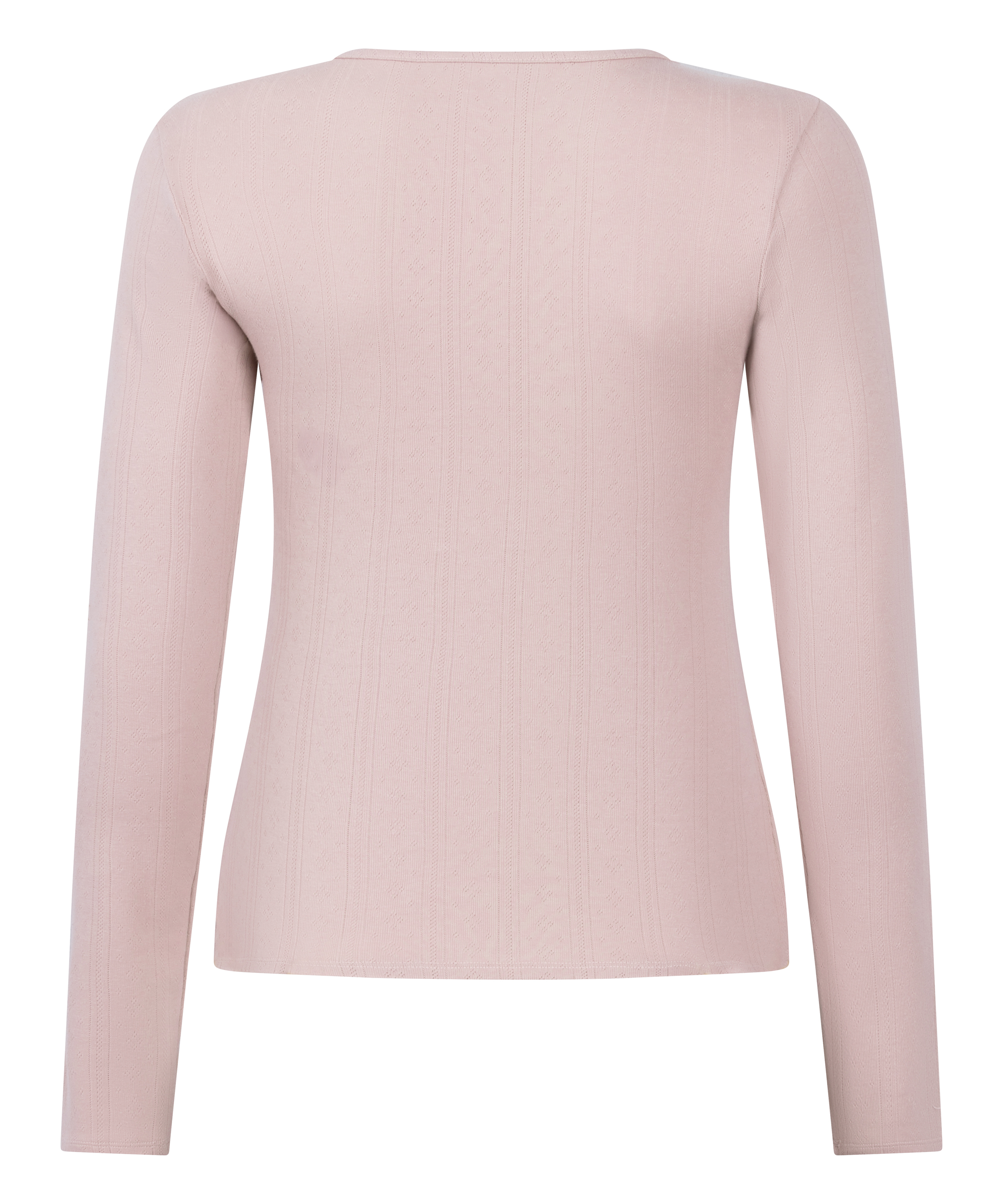 Henley Pyjama Top, Pink, main