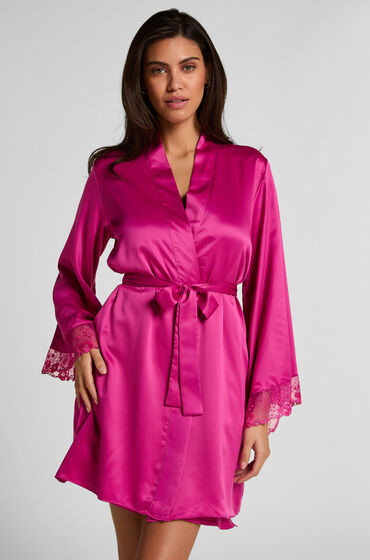 Hunkemöller Peonie Kimono Satin Pink