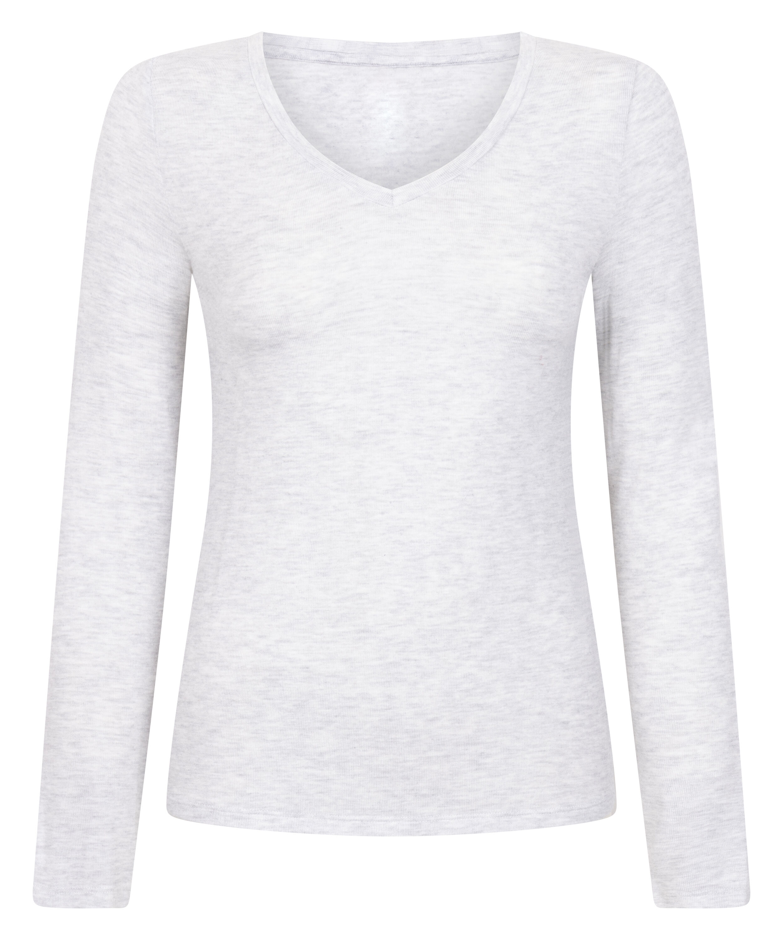 Long-Sleeved Pyjama Top, Grey