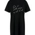 Round Neck Nightshirt, Black