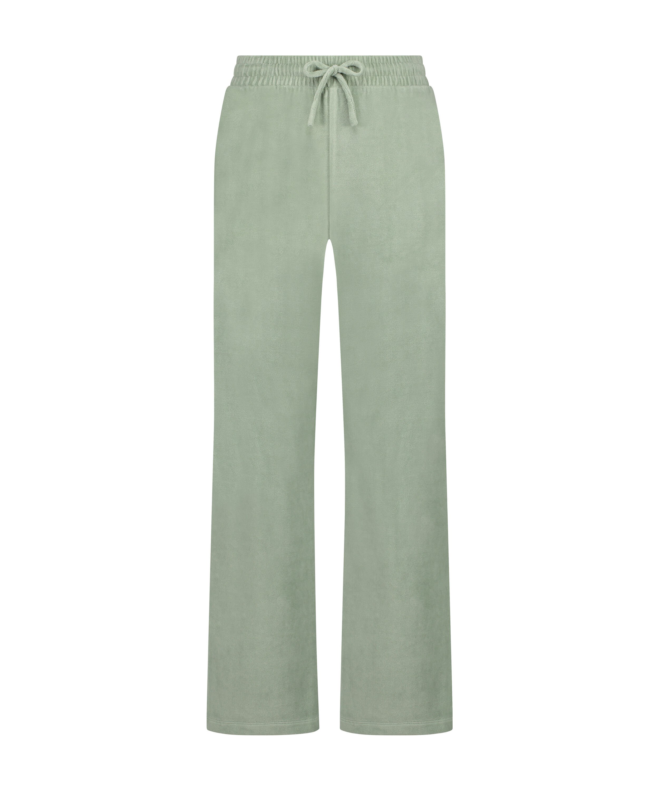 Velours Pyjama Pants, Green