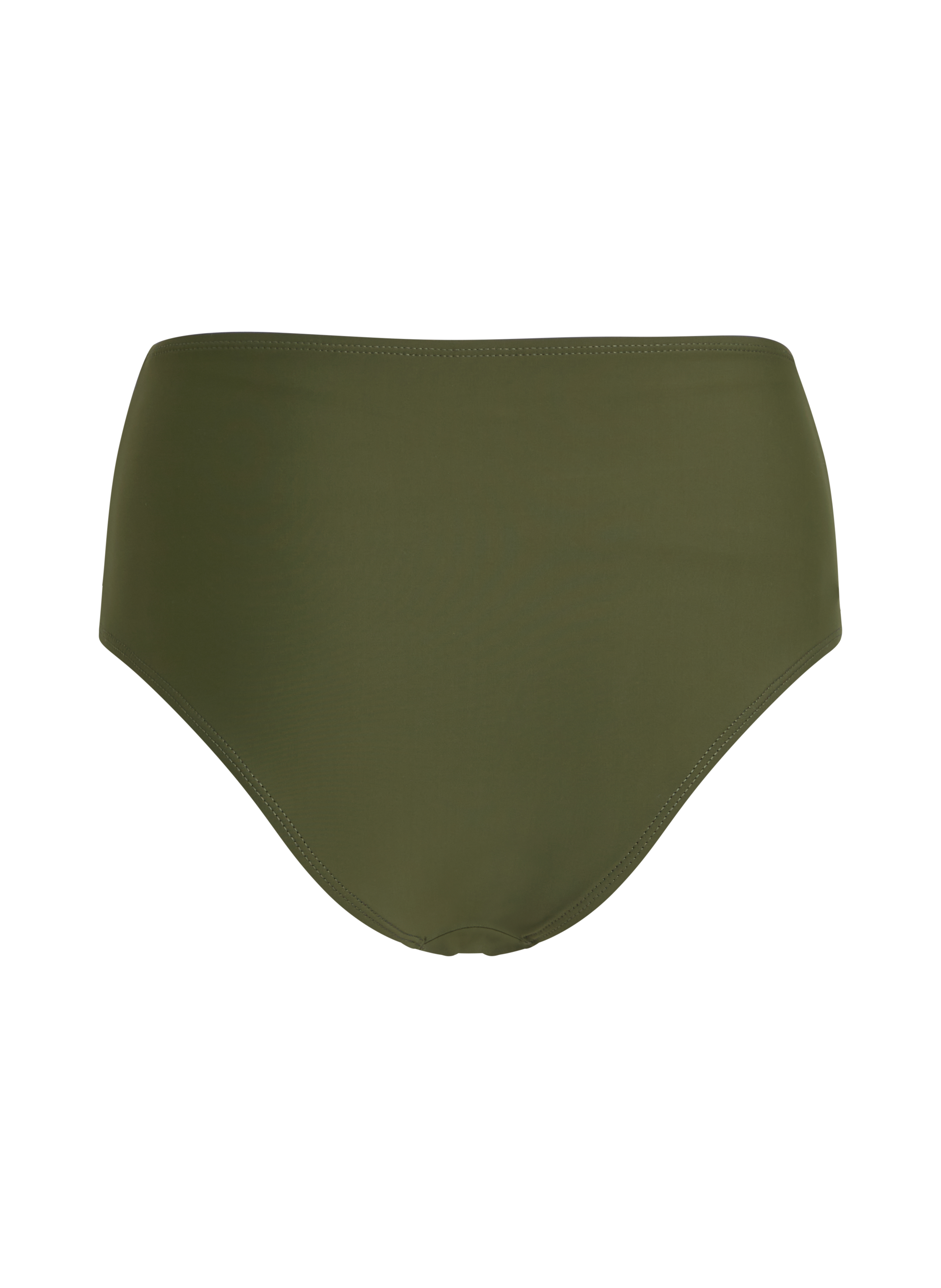 Luna High-Waisted Shaping Cheeky Bikini Bottoms, Green, main