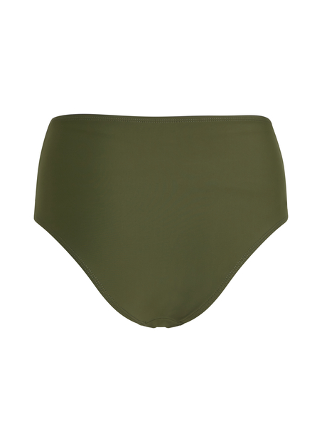Luna High-Waisted Shaping Cheeky Bikini Bottoms, Green