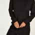 Waffle Placket Pyjama, Black