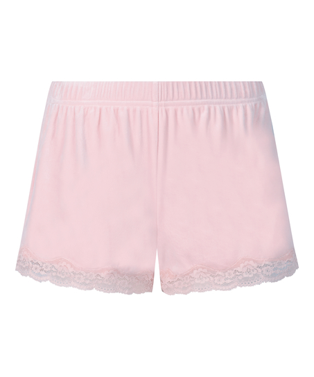 Short Velours Lace, Pink