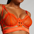 Mitzy Non-Padded Underwired Longline Bra, Orange