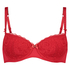 Maya Padded Underwired Bra, Red