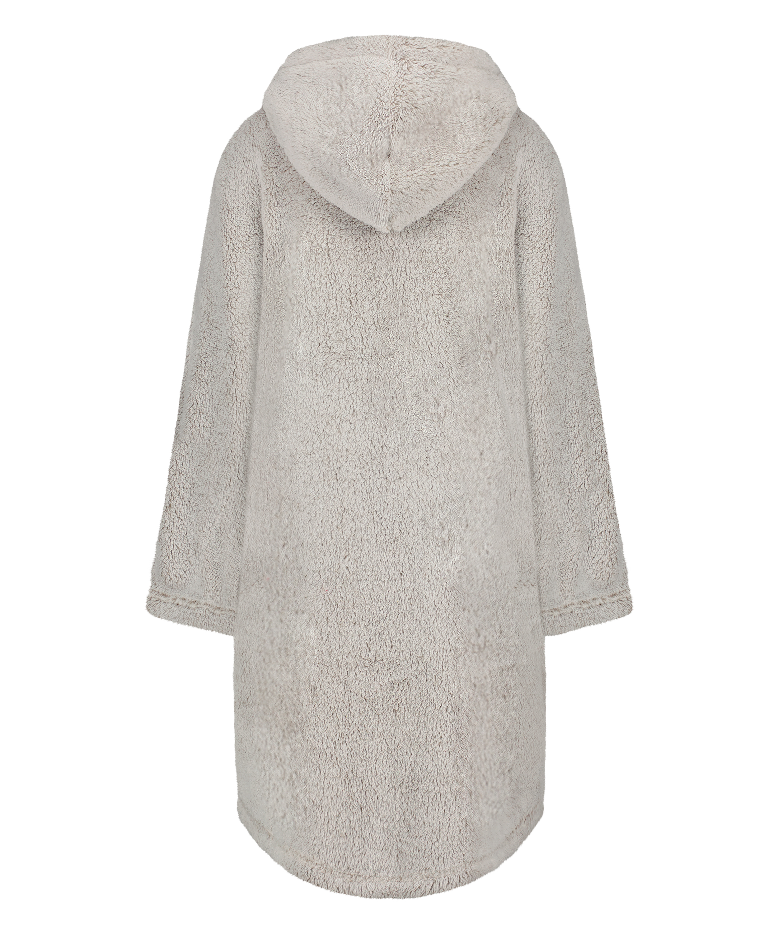 Flannel Fleece Hoodie, Grey, main