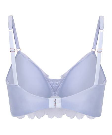 Emilia Padded Underwired Push-Up Bra, Blue