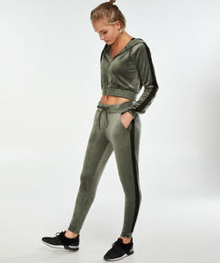 HKMX Velvet sports bottoms, Green