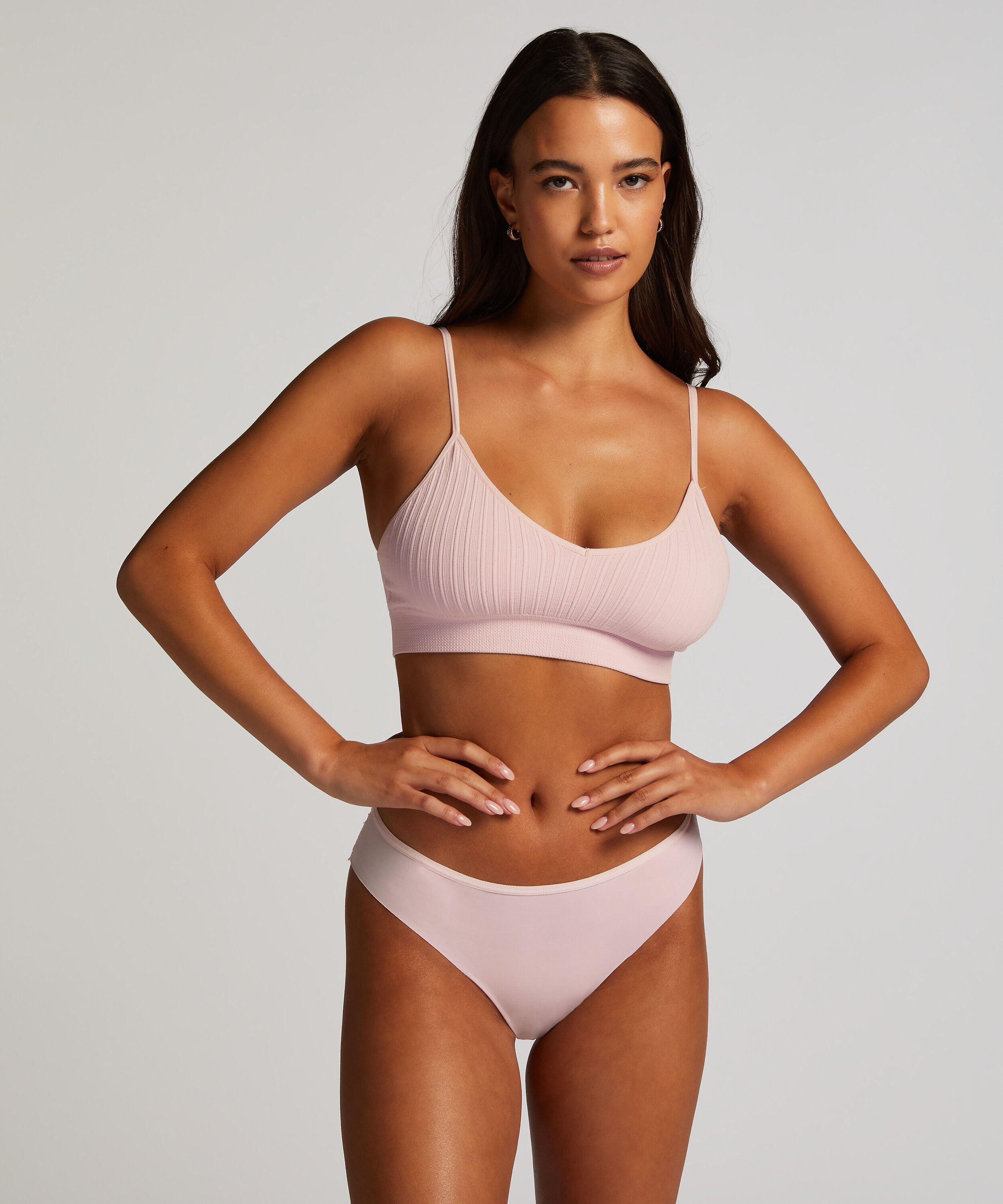Invisible Lace Back Brazilian, Pink