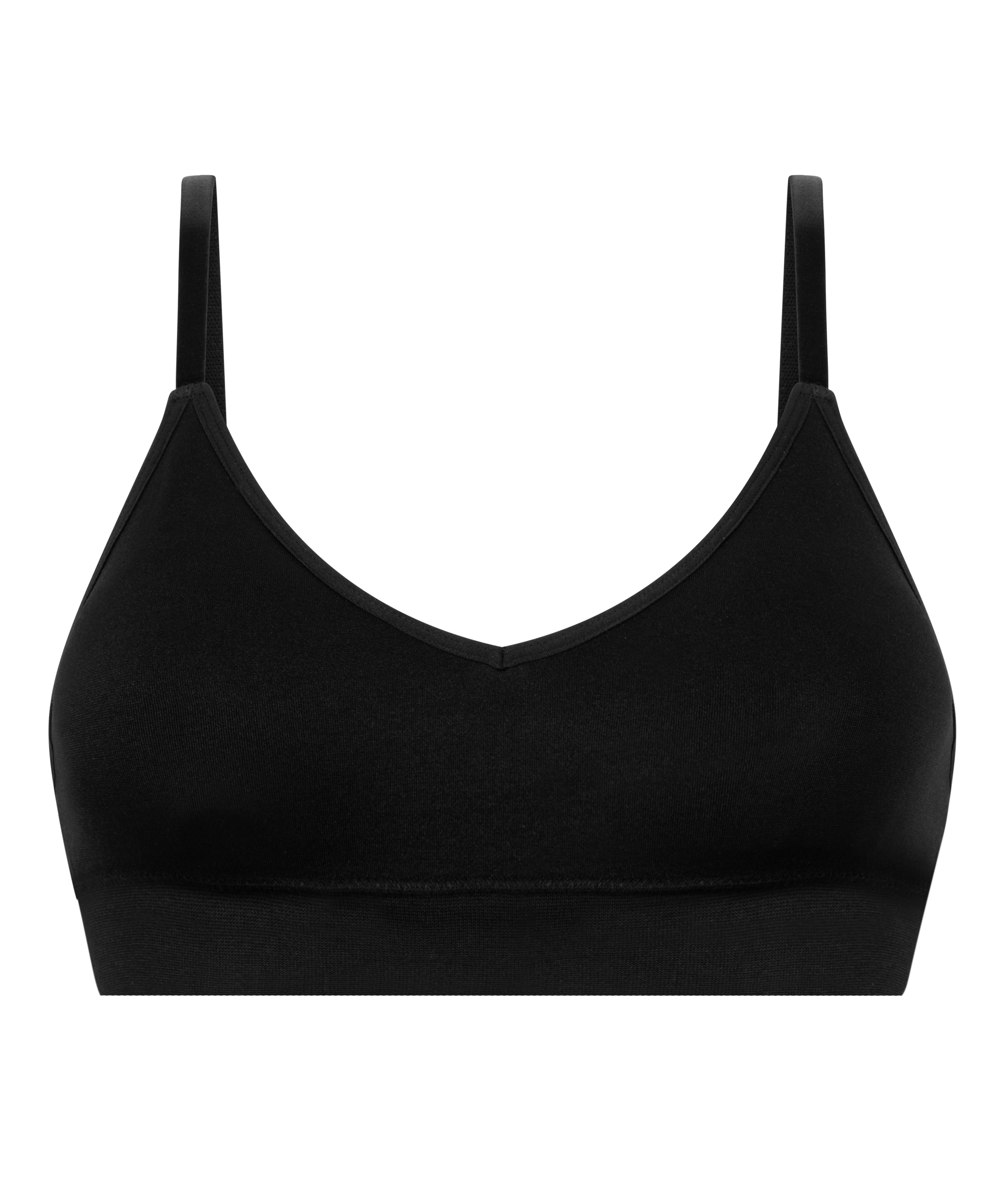 Dide Triangle Bralette, Black, main