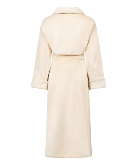 Soft Fleece Bathrobe, White