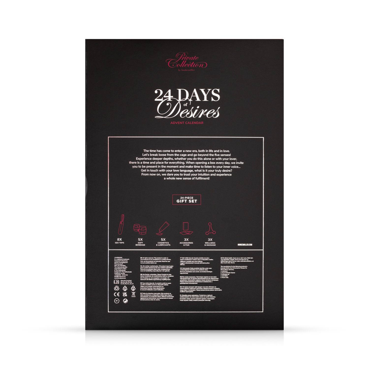 Private Naughty & Nice Advent calendar, Red, main