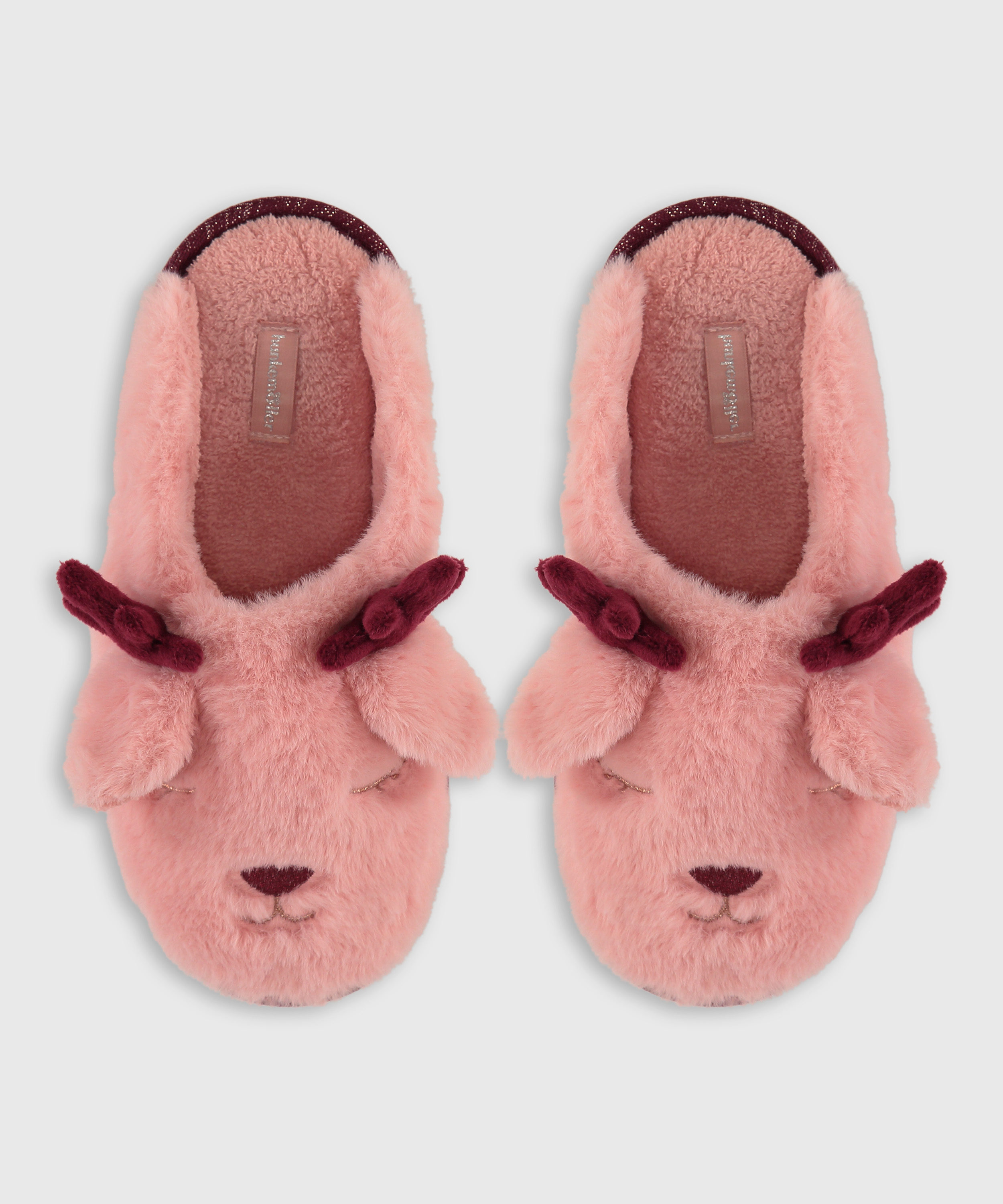Luna reindeer slippers, Pink, main