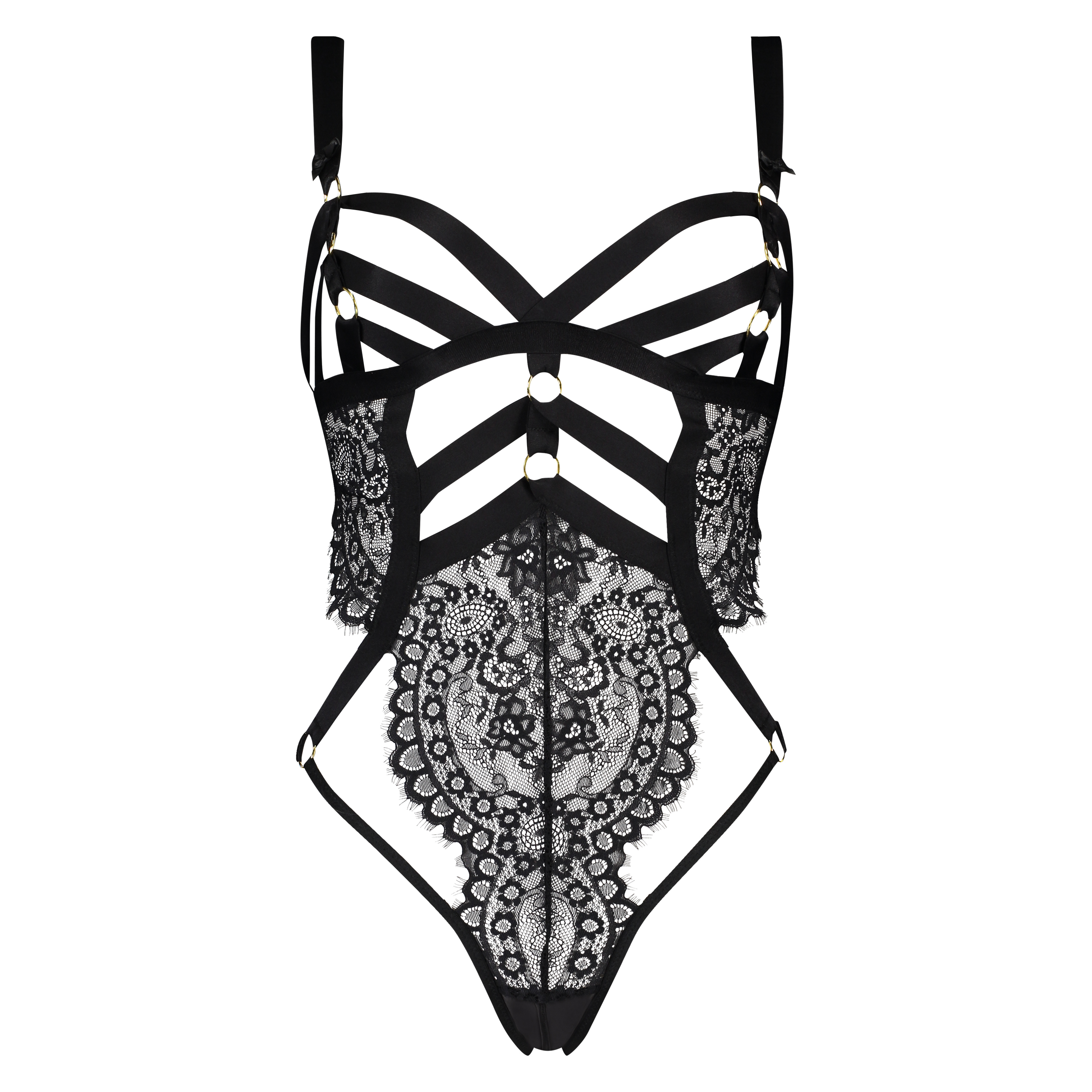 Private Ginger Open Crotch Body, Black, main