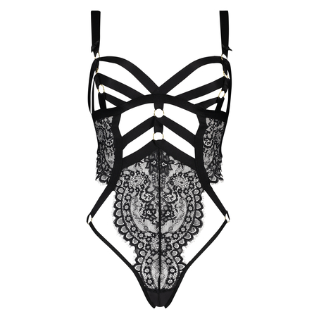 Private Ginger Open Crotch Body, Black