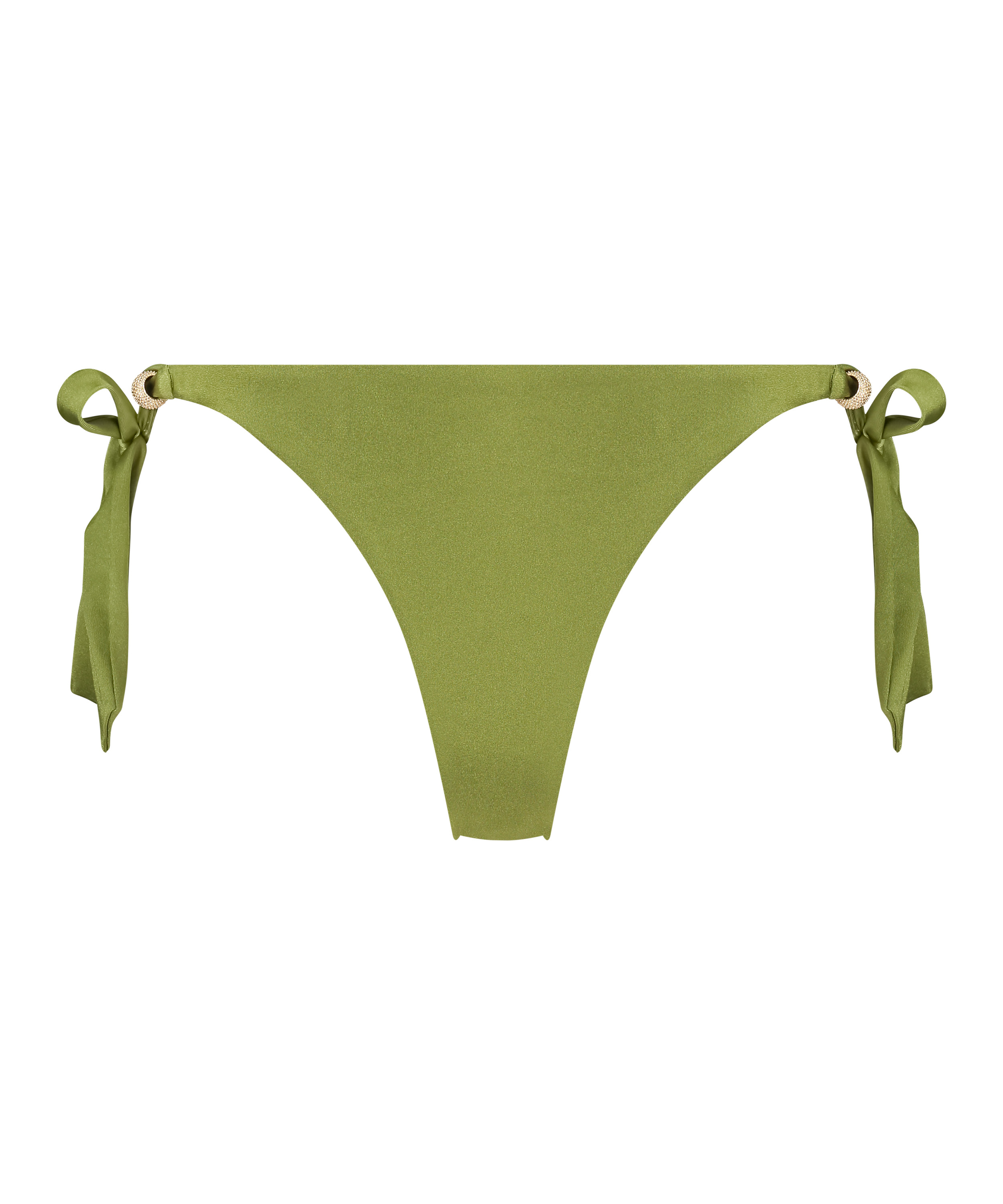 Holbox Cheeky Tanga Bikini Bottoms, Green, main